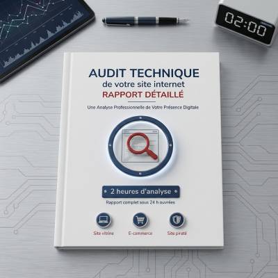 Audit technique de site internet : 2 h d'analyse et un rapport écrit sous 24 h ouvrées, pour un site vitrine, une boutique en ligne ou un site piraté